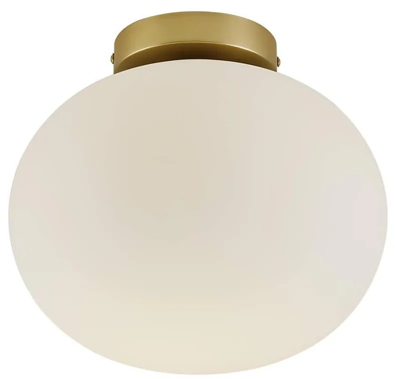 Alton Candeeiro de Tecto Saliente Opal Branco e Latão