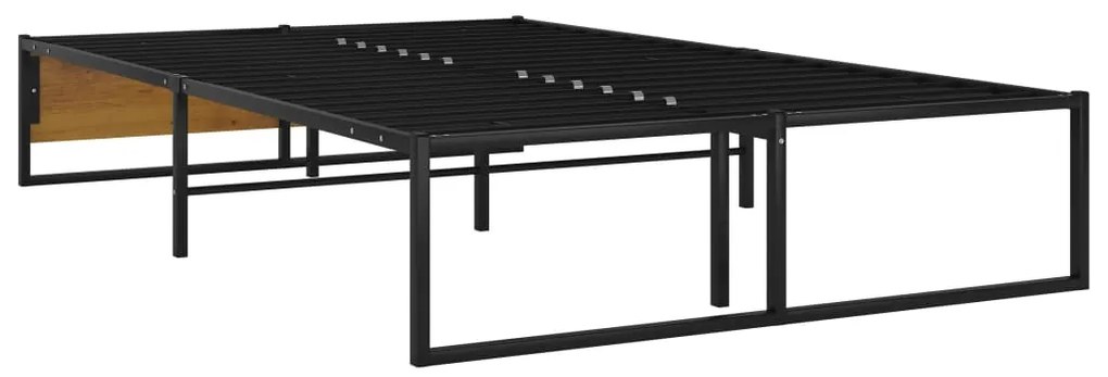 Estrutura de cama 120x200 cm metal preto