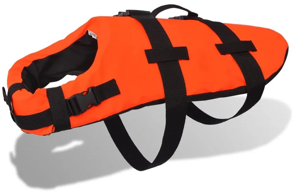 vidaXL Colete de resgate para cão M, laranja