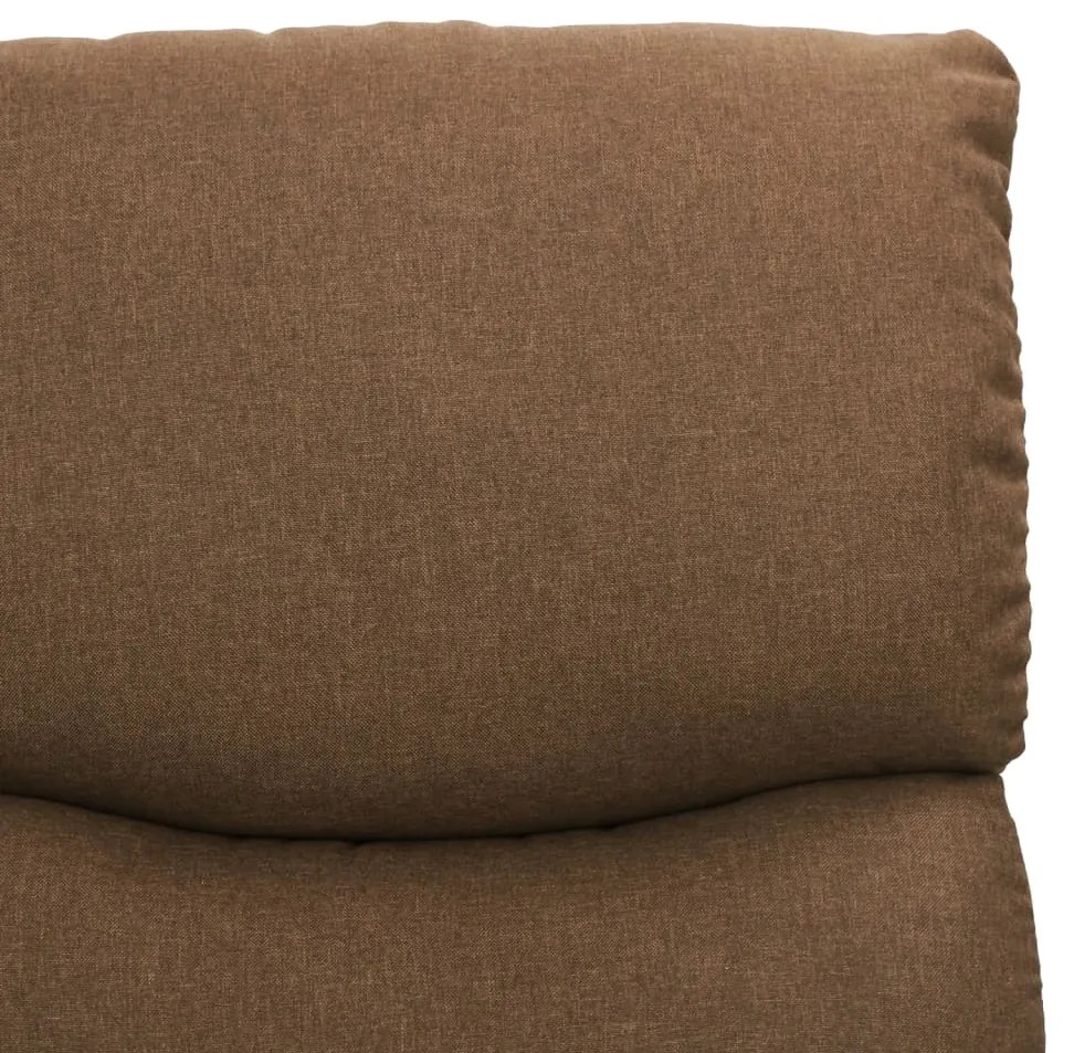 Poltrona de massagens tecido cinzento-acastanhado