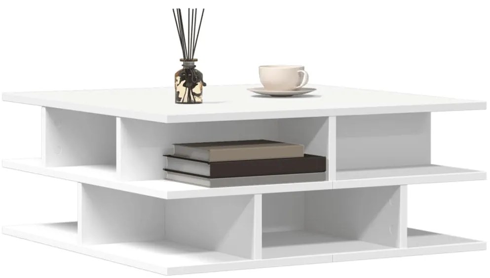 Mesa de centro 70x70x29 cm madeira processada branco