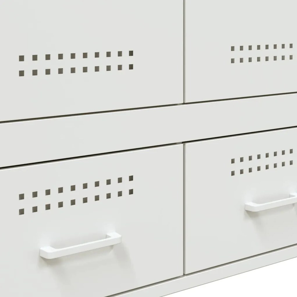 Móvel alto 68x39x101,5 cm aço branco