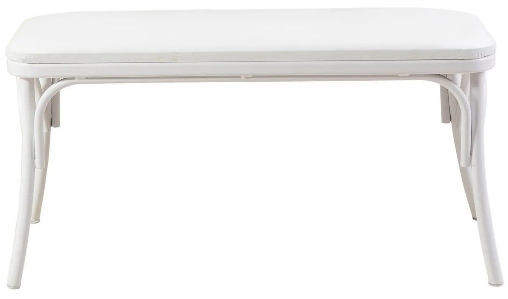 Conjunto de Mesa e Cadeiras Oliver – Branco – Mesa: 120x75x75 cm, Cade