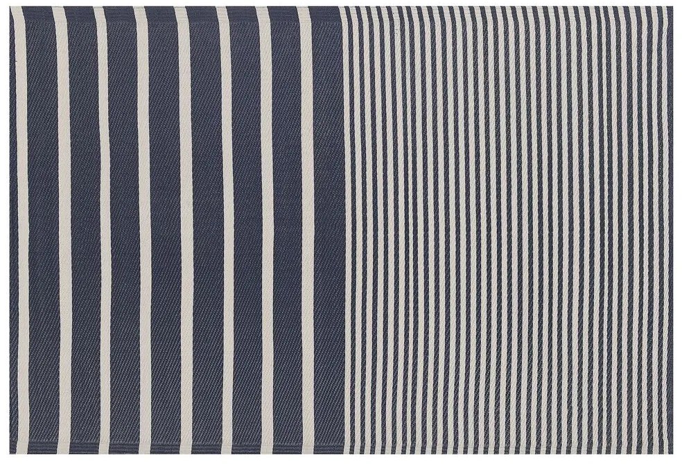 Tapete de exterior azul escuro 120 x 180 cm HALDIA Beliani