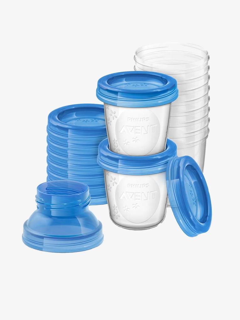 Recipientes de conservação para leite materno Philips AVENT transparente/azul