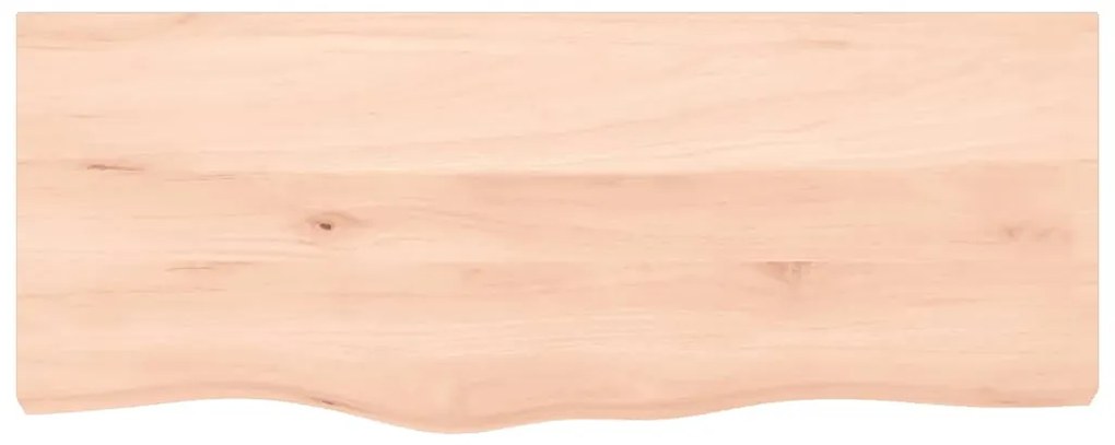 Prateleira de parede 100x40x2 cm carvalho maciço não tratado