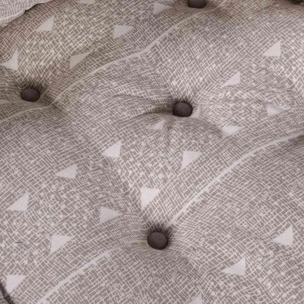 Puff Modular Marrom Claro 70x70x54 em Tecido