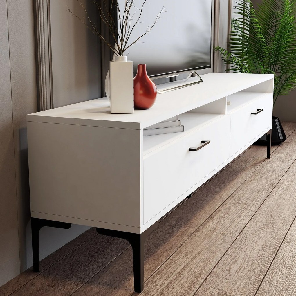 Unidade de TV Istanbul – Branco – 180x35x47 cm