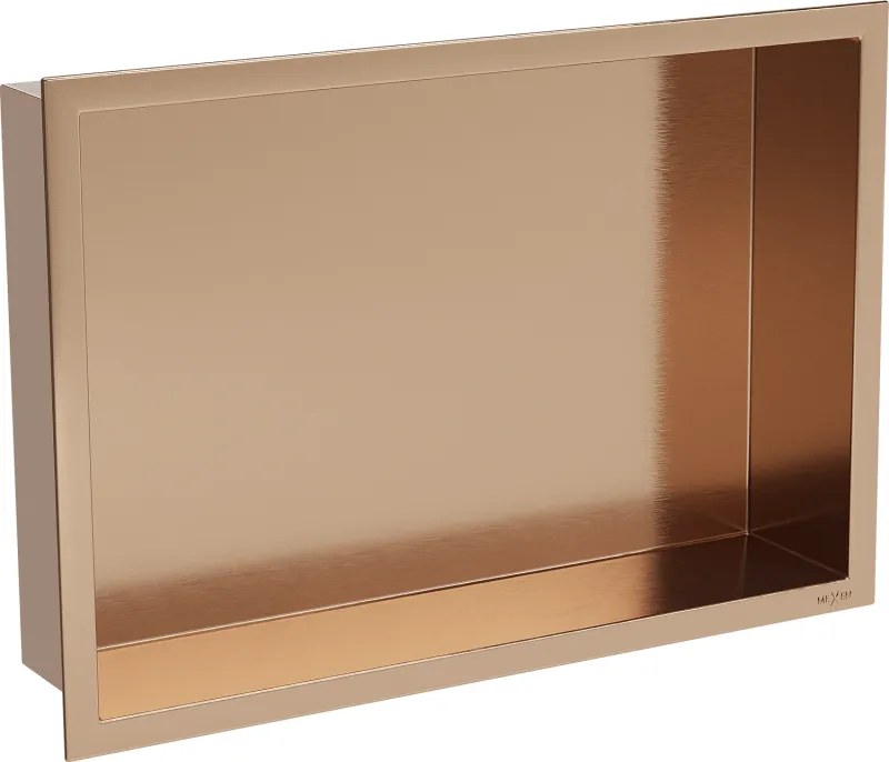 Mexen X-Wall-R prateleira embutida com flange 45 x 30 cm, cobre escovado - 19C0453010