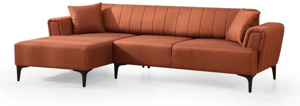 **** Sofá-Cama de Canto Hamlet – Vermelho Tijolo – 140x270 cm

**