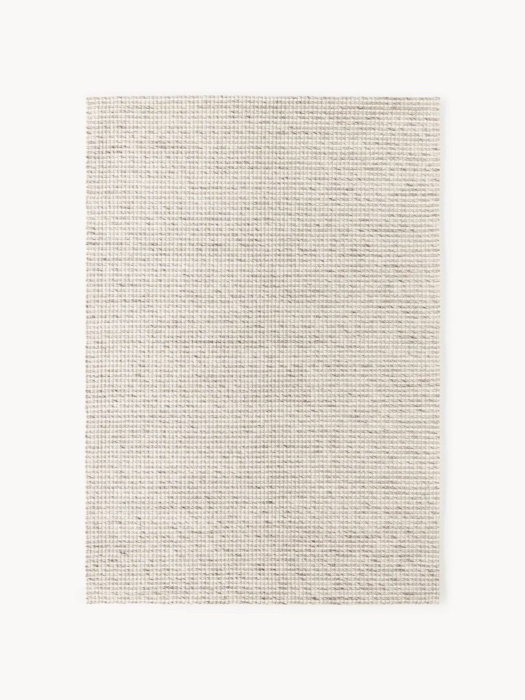 Tapete de lã artesanal de pelo curto Rumi