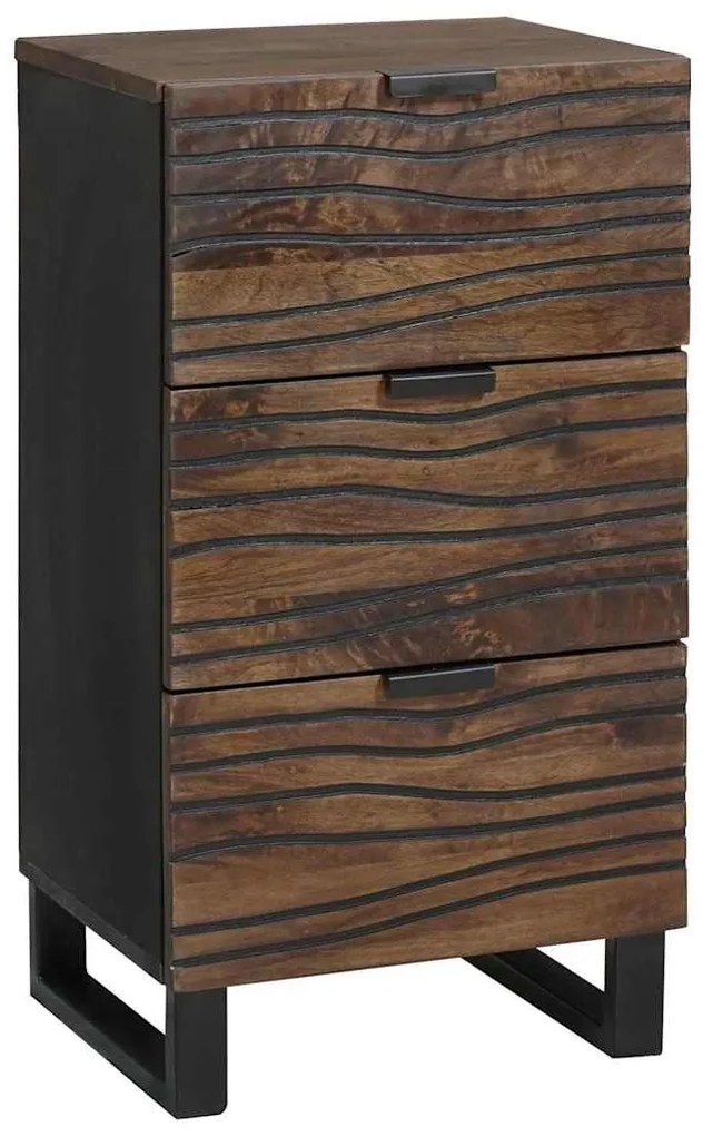 vidaXL Aparador Castanho 40 x 33 x 75 cm Madeira de mangueira maciça