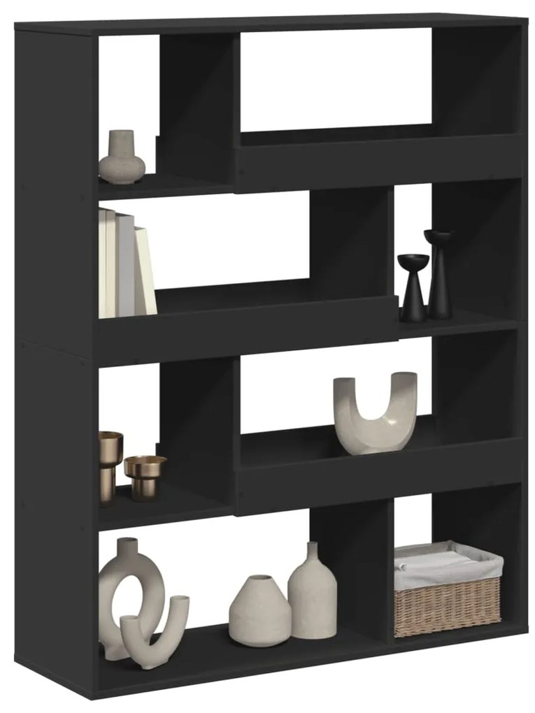 Estante 100x33x125,5 cm derivados de madeira preto