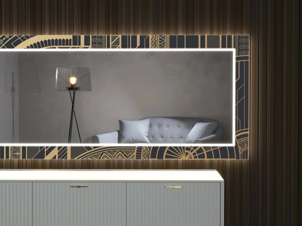 Espelho LED com decoração D21