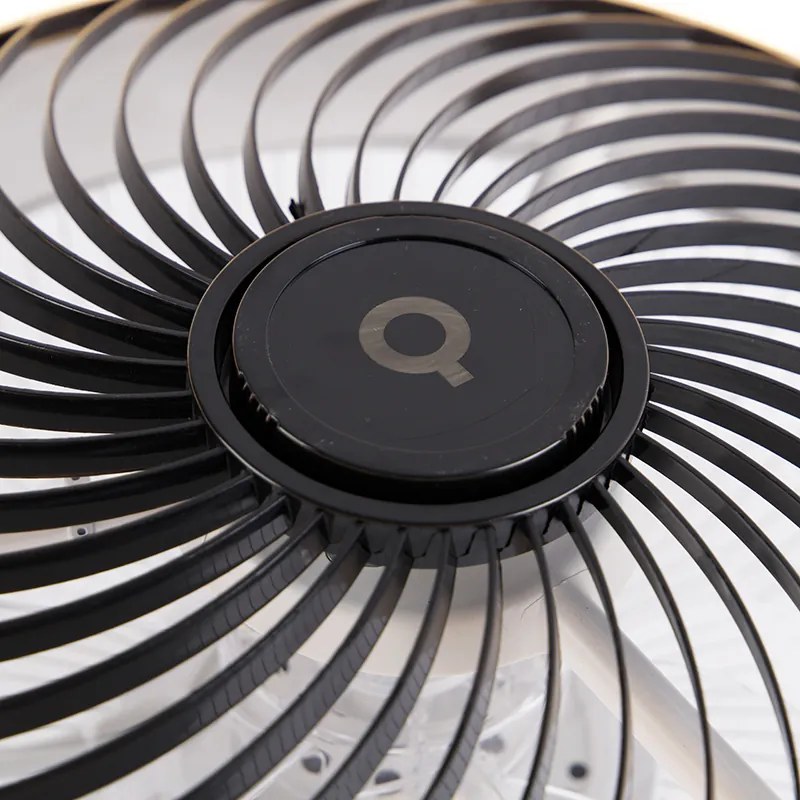 Ventilador de teto preto com LED e comando remoto - Clima Design