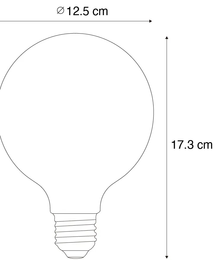 Lâmpada LED E27 de Natal G125 Transparente 1.8W 100 lm