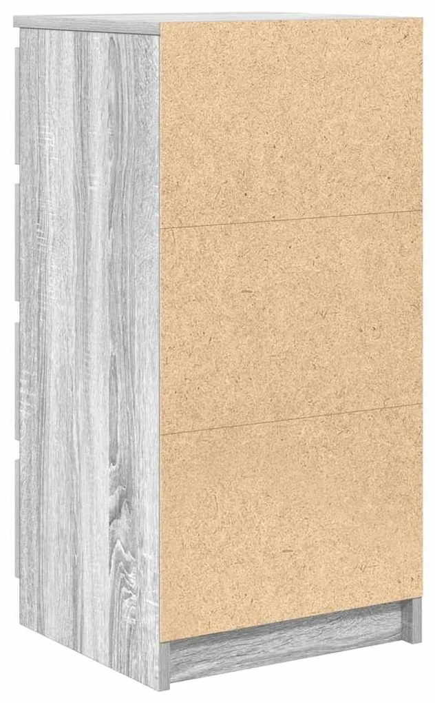 Aparador 37,5x35x76 cm derivados de madeira cinzento sonoma