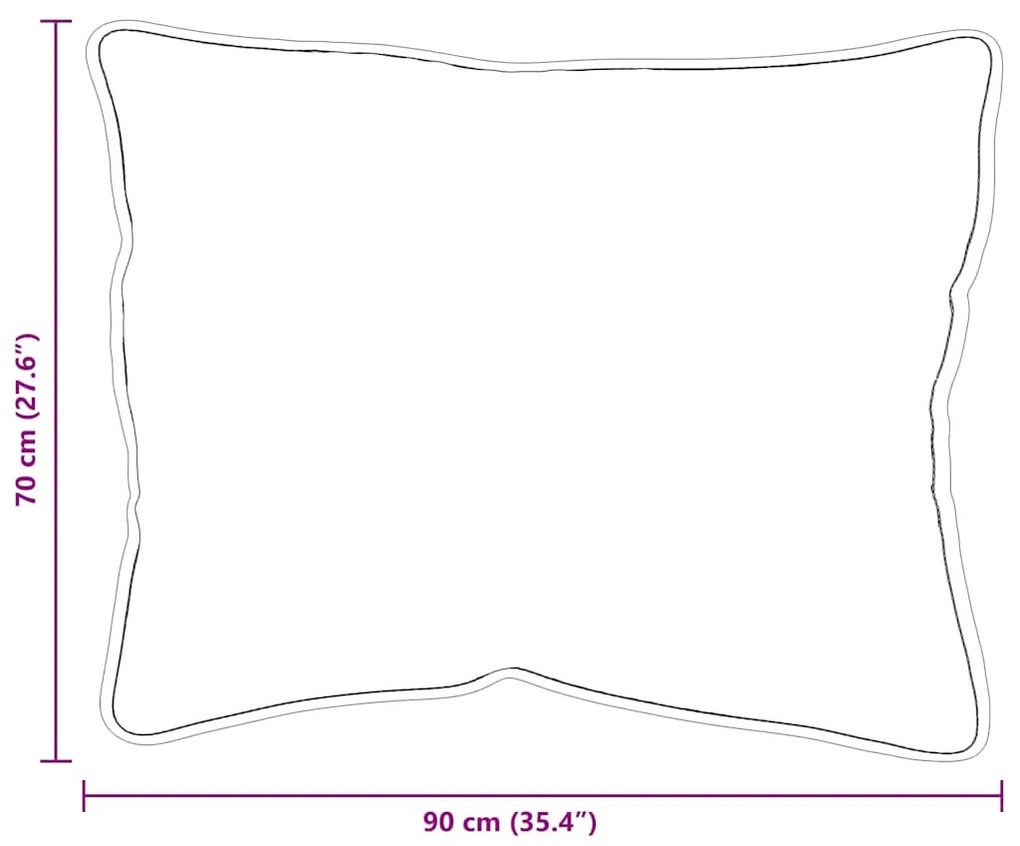 Travesseiros 2 pcs Branco 70 x 90 cm