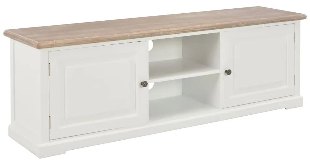 vidaXL Móvel para TV 110x30x40 cm derivados de madeira branco