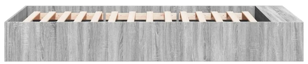 Estrutura cama 100x200 cm derivados de madeira cinzento sonoma
