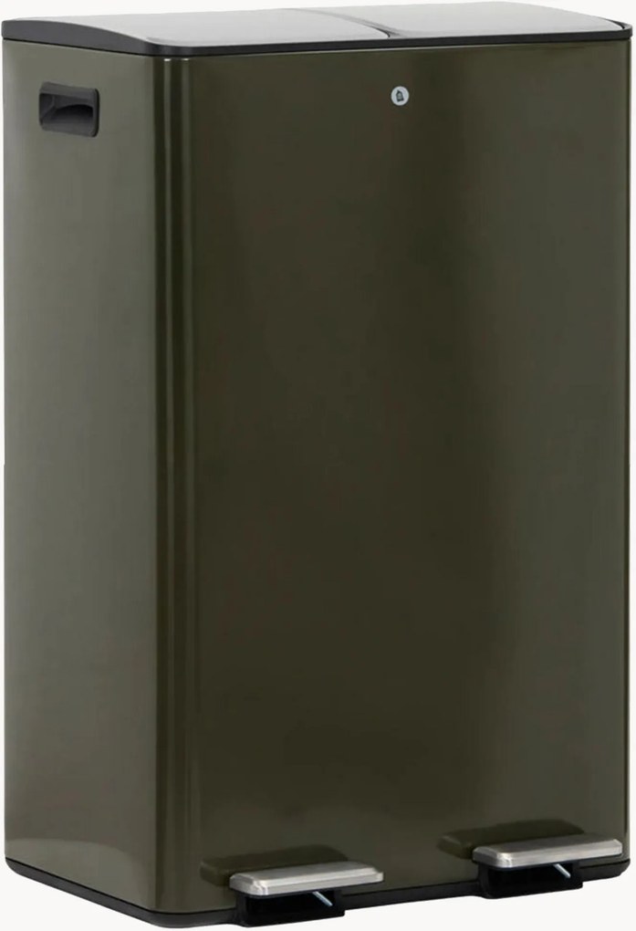 Caixote do lixo duplo com pedal Sort, 30 L + 30 L
