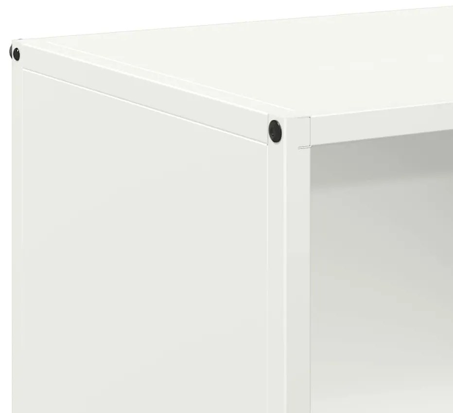 Suporte para lenha 40x30x75 cm aço laminado a frio branco