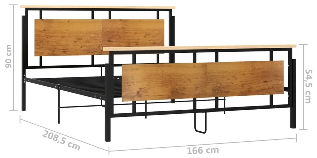 Estrutura de cama 160x200 cm metal