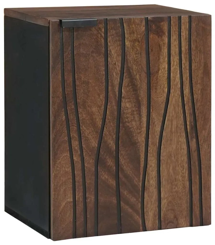 vidaXL Armário de Banheiro Suspenso – 38x33.5x48 cm Madeira Sólida e Madeira Processada