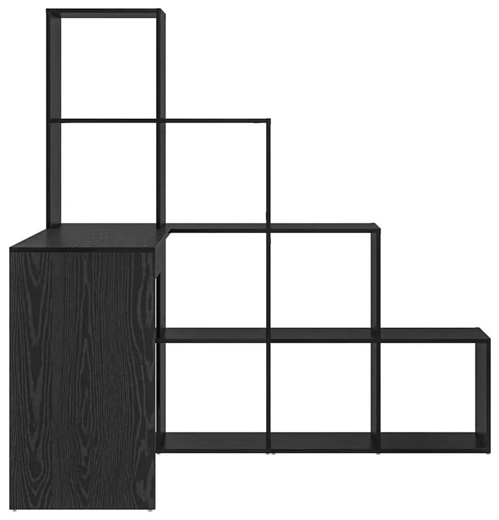 Secretária de canto Carvalho preto 101,5 x 149,5 x 149,5 cm