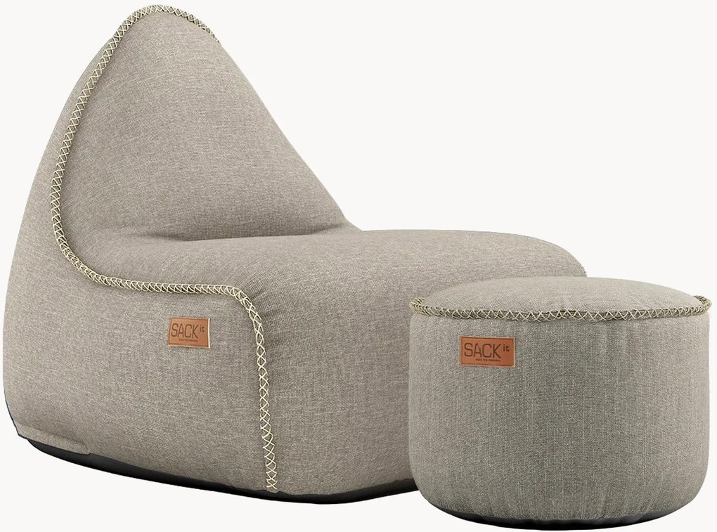 Pufe para jardim com repousa pés Cobana