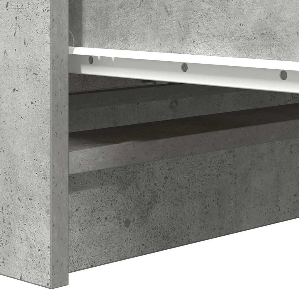 Aparador 80x35x76 cm derivados de madeira cinzento cimento