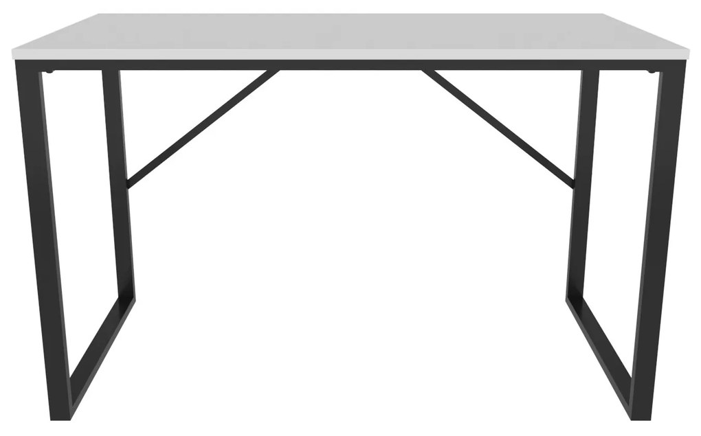 Secretária Layton – Preto e Branco – 120x60x74 cm