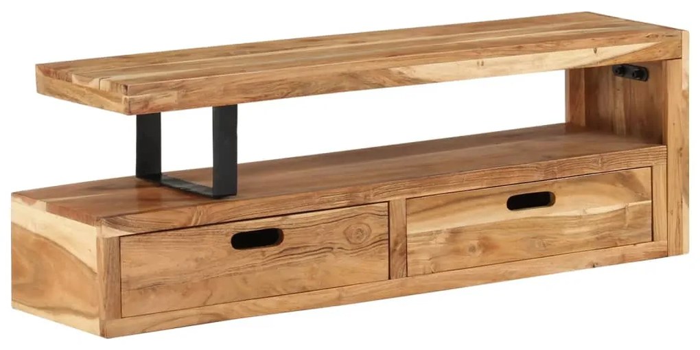Suporte de TV madeira de acácia maciça