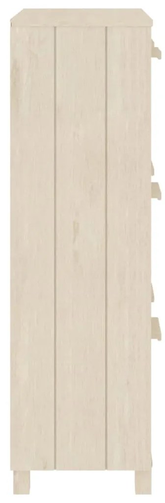 Sapateira HAMAR 59,5x35x117 cm pinho maciço castanho-mel