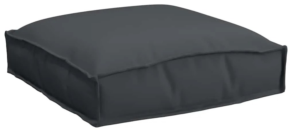 Almofadas de Palete para Assento 2 pcs Pretas 40x40x8 cm Tecido Oxford