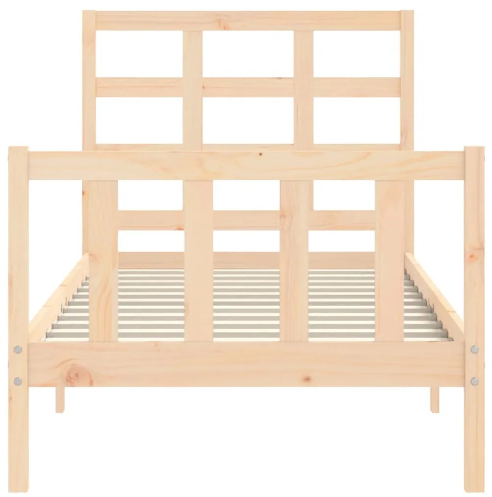 Cama sem colchão 90x200 cm madeira de pinho maciça