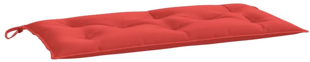 Almofadões banco jardim 2 pcs 100x50x7cm tecido oxford vermelho