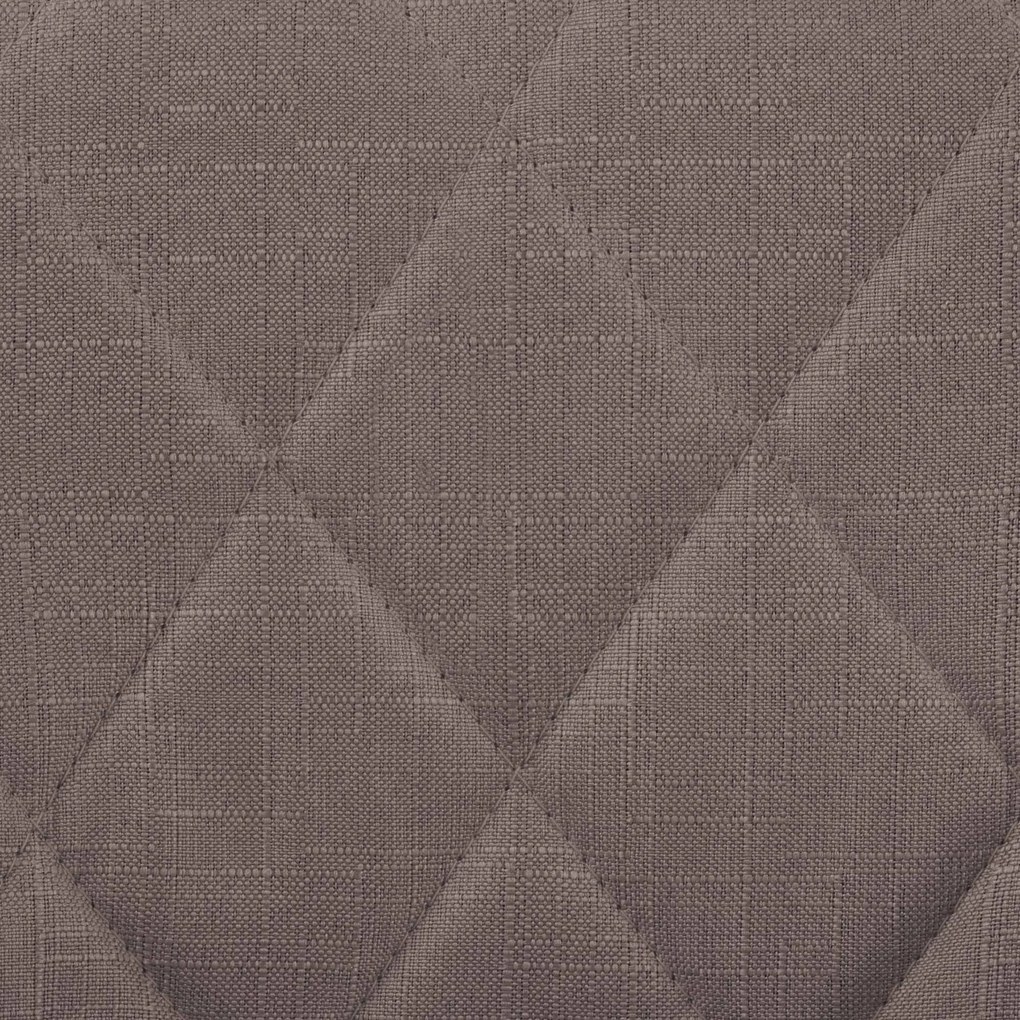Banco de bar Lazio em tecido e com estrutura preta 46 x 83-104 x 49 cm Castanho acinzentado