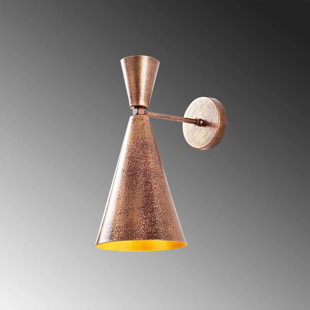 Aplique de Parede Berceste – Dourado – 19 x 25 cm