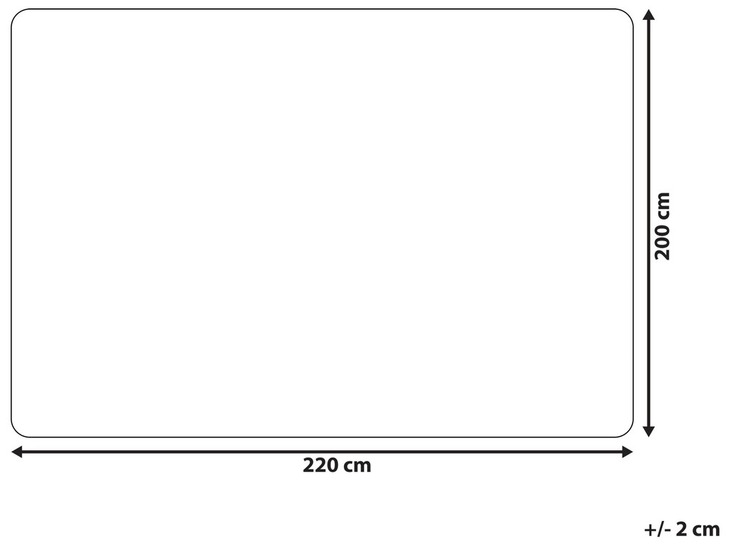 Manta em acrílico castanho claro 200 x 220 cm DELICE Beliani