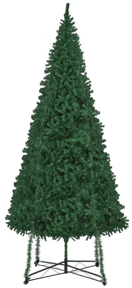 vidaXL Árvore de Natal artificial com suporte 500 cm verde