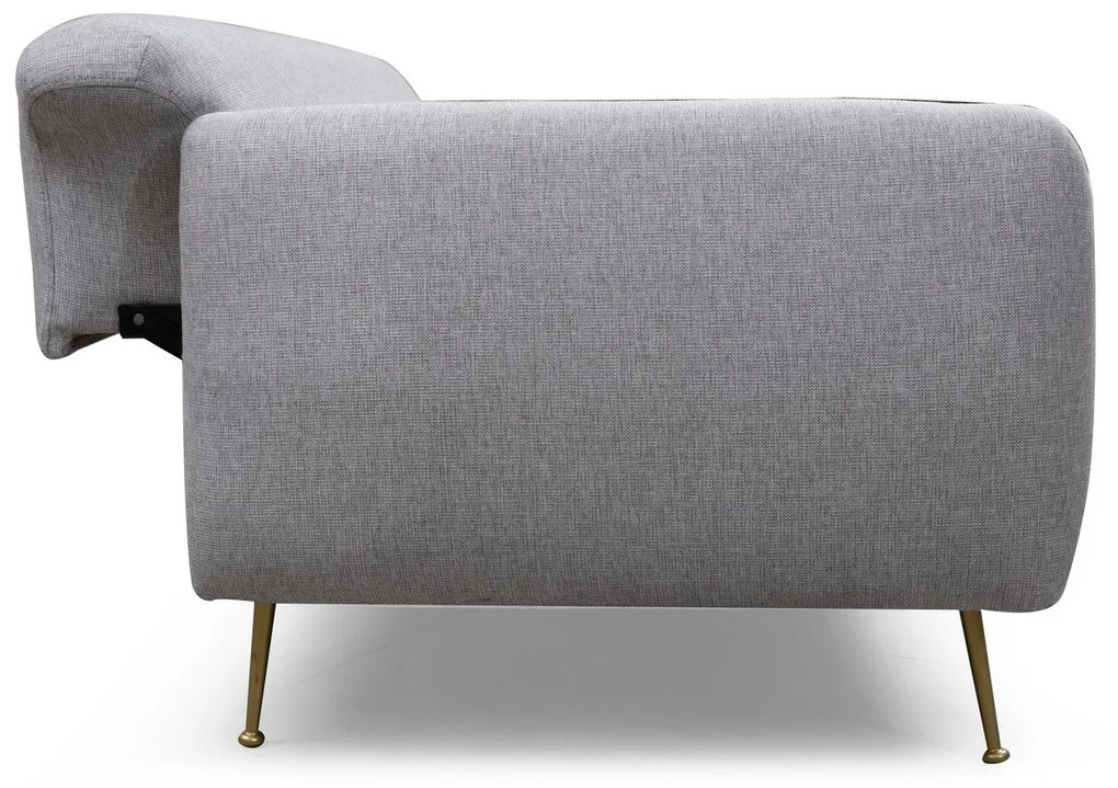 Sofá-cama de 3 Lugares Sevilla – Cinzento – 214 cm x 98 cm x 85 cm