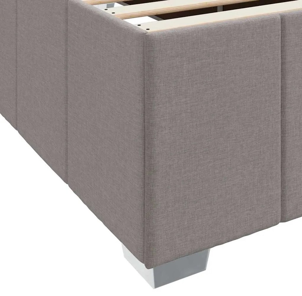 Estrutura da Cama Cinzento-acastanhado 180 x 200 cm tecido