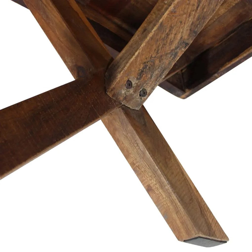 Mesa de centro 110x60x45 cm mistura de madeiras recicladas