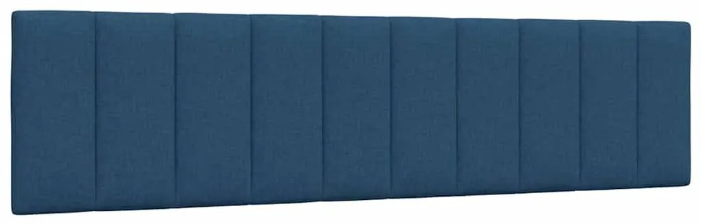 Estrutura de cama sem colchão 200x200 cm tecido azul