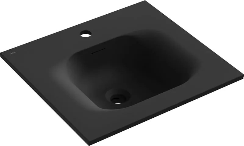 Mexen Vela lavatório embutido no tampo 51 x 46,5 cm, preto mate - 25235071