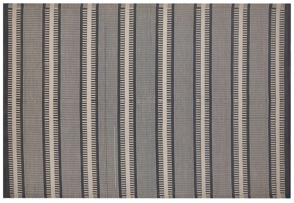 Tapete de exterior creme e preto 160 x 230 cm MANSA Beliani