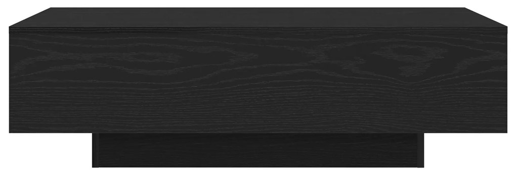 Mesa de Centro vidaXL Preto Carvalho 100x30x36,5 cm Madeira Engenharia