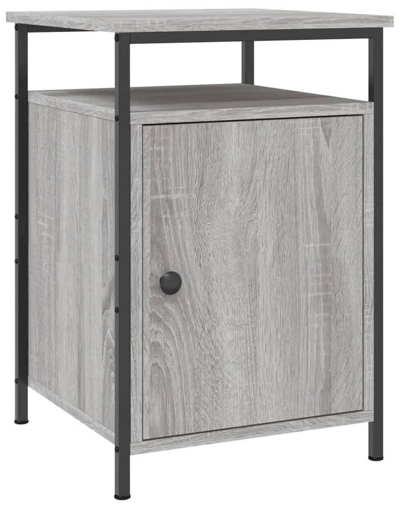 Mesas cabeceira 2 pcs 40x42x60cm deriv. madeira cinzento sonoma
