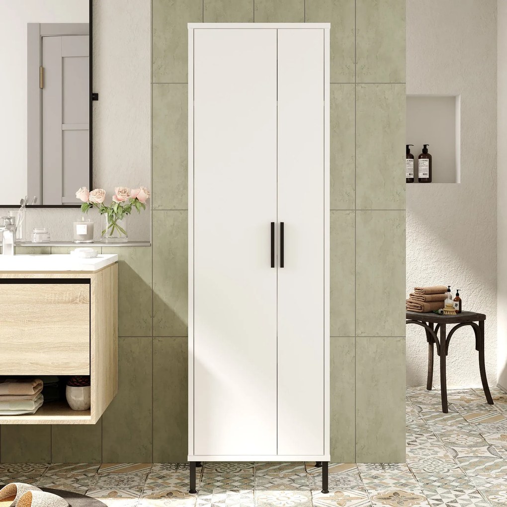 Armário Multiuso DY1 – Branco – 50,4 cm x 165 cm x 35,7 cm